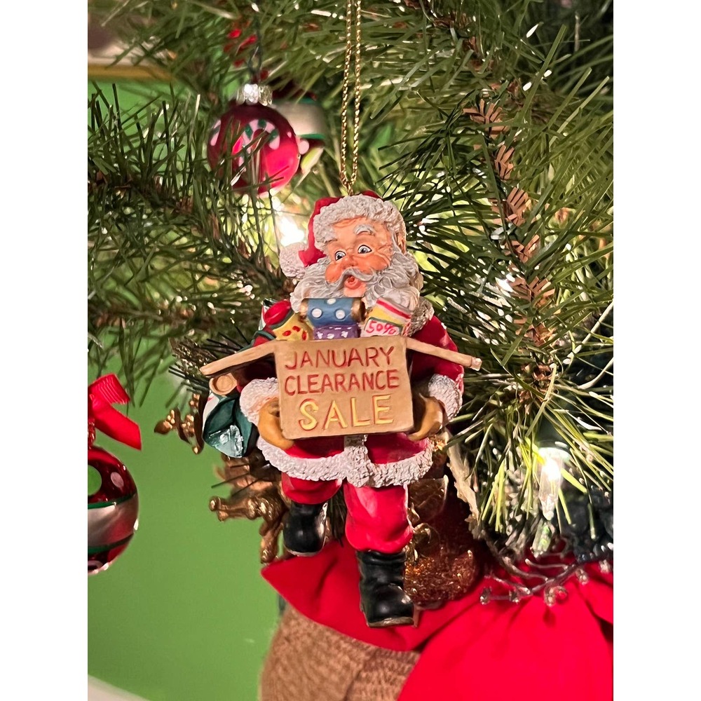 Ashton Drake Santa Claus 360 Days til Christmas Ornament Christmas Clearance